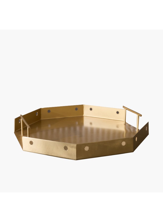 Home Box Layali Noor Serving Tray - 37.5x37.5x4 cm - Image 5